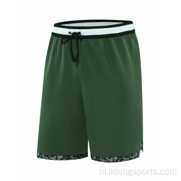 Zomerheren mode basketbal shorts ademende sportschool shorts